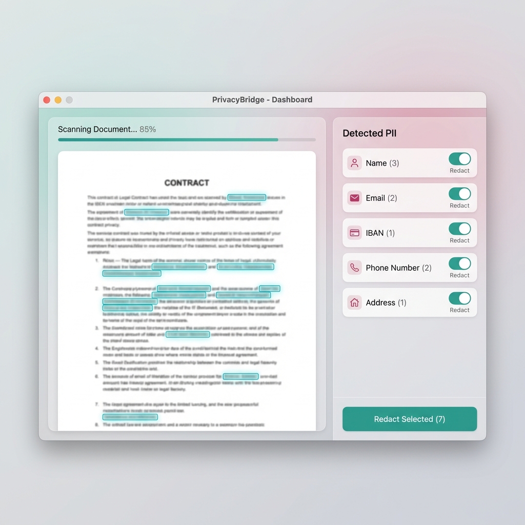 RedMatiq Privacy Redactor: Automatische PII-Erkennung und Pseudonymisierung in vertraulichen Dokumenten